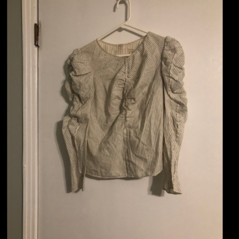 La Vie Rebecca Taylor $225 Ruched Top Sz XS